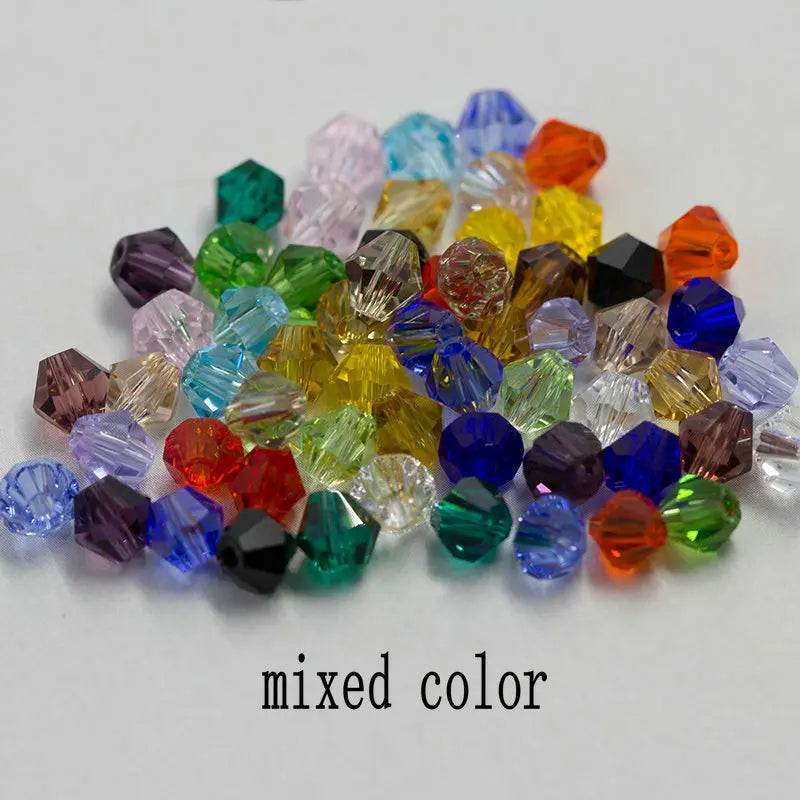 4mm Crystal Bicone Beads for DIY Jewelry Making - Smarsty