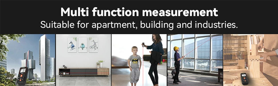 MILESEEY Laser Tape Measure with Multi Measurement Functions - Smarsty