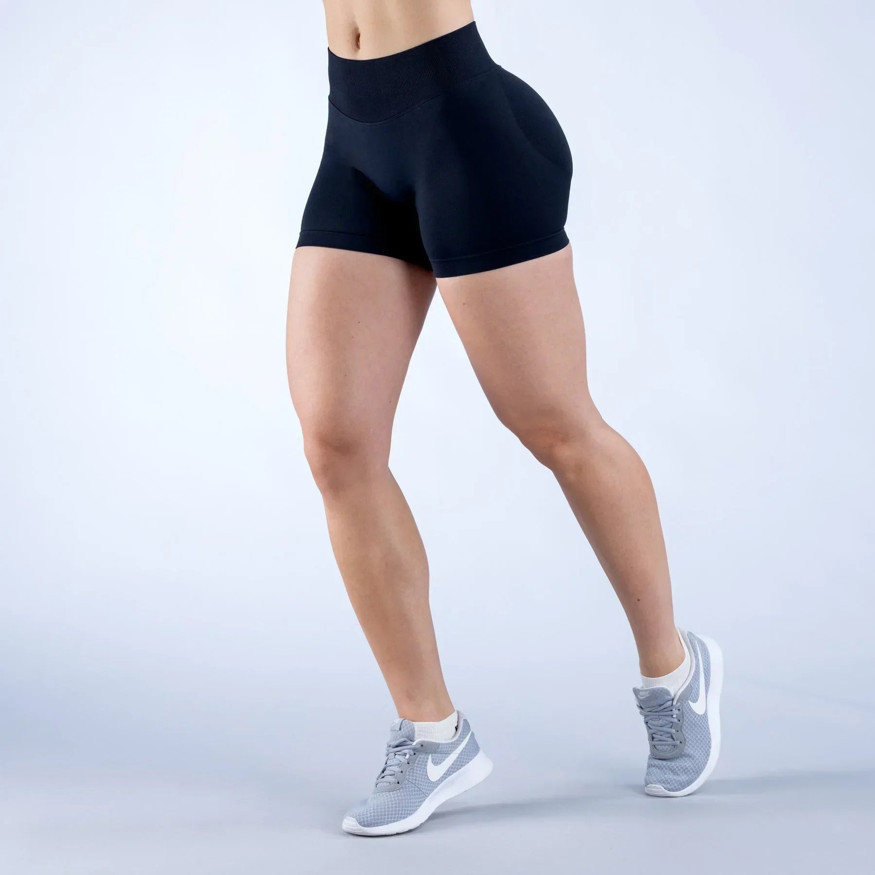 Summer High Waisted Yoga Shorts Fashionable and Sexy Running Fitness Pants Solid Color Yoga Leggings Customizable labels - Smarsty