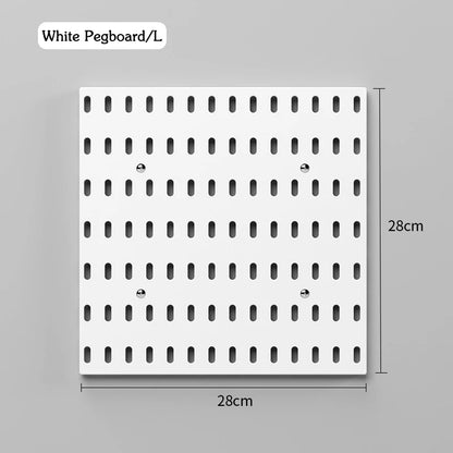 DIY Pegboard Accessories Kitchen Organization No Drill Hanging Shelf Storage Hooks Wall Organizer Crafts For Garage Room