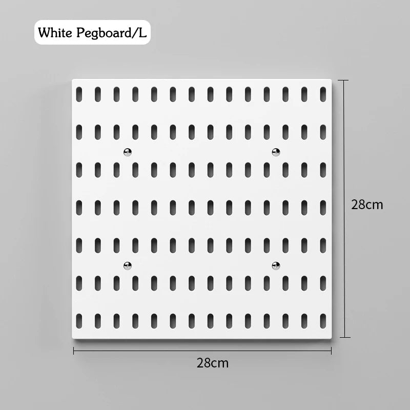 DIY Pegboard Accessories Kitchen Organization No Drill Hanging Shelf Storage Hooks Wall Organizer Crafts For Garage Room
