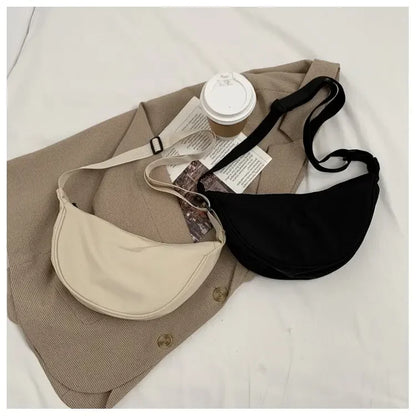 Women Backpack PU Leather Crossbody Bag With Zipper - Smarsty