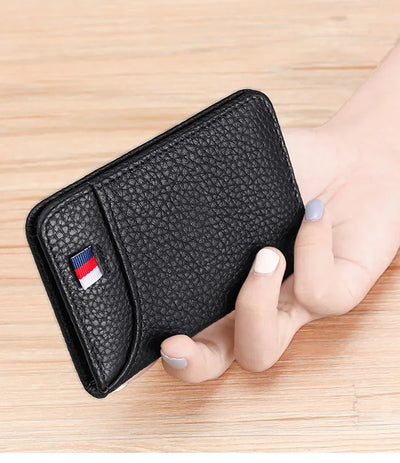 Men's Wallet Short Wallet Card Holder Fashion Thin Multi Card Business Soft Leather Wallet for Men Bolsa Feminina Coin Purse - Smarsty
