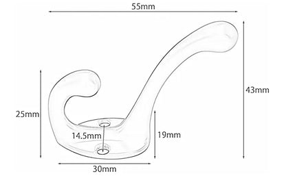 Heavy Duty Vintage Coat Hooks Wall Mounted Set - Smarsty