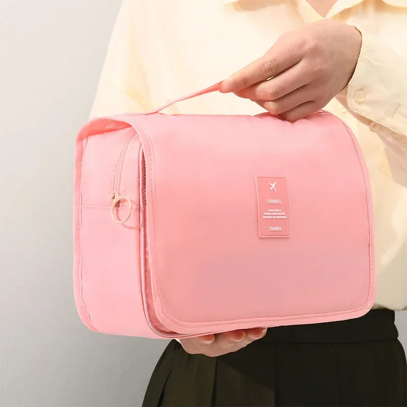 Travel Makeup Bag Waterproof Toiletries Organizer High Quality Women Neceser Bathroom Hook Wash Pouch Hook Makeup Storage Bag - Smarsty