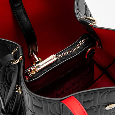 Women Tote Bag Steel Embossed Handheld Casual Purse - Smarsty