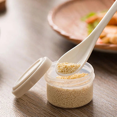 4pcs Plastic Sauce Squeeze Bottle Mini Seasoning Box Salad Dressing Containers Outdoor Portable Barbecue Spice Jar Kitchen Tool by Smarsty