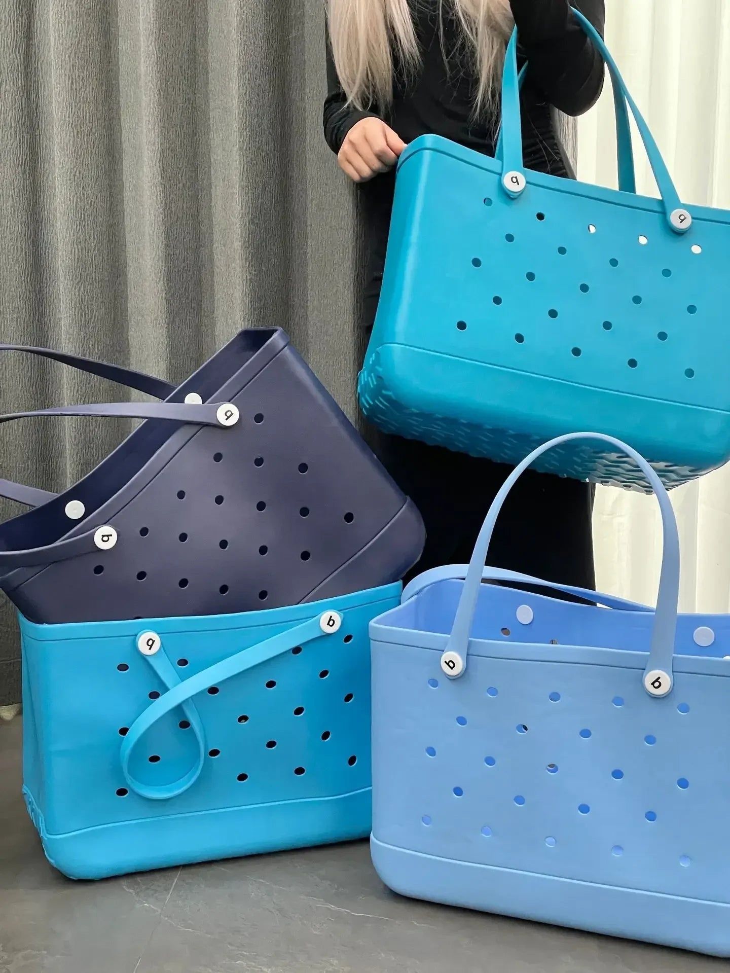 Croc Beach Tote Bag Waterproof EVA Extra Large Capacity - Smarsty