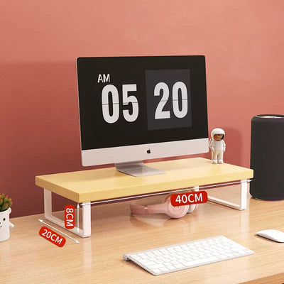30/40/50cm Monitor Raised Shelf Office Laptop Bracket Desktop Computer Stand Desktop Rack Home Storage Holders Organizer by Smarsty