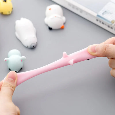 50-5PCS Mochi Squishies Kawaii Anima Squishy Toys For Kids Antistress Ball Squeeze Party Favors Stress Relief Toys For Birthday - Smarsty