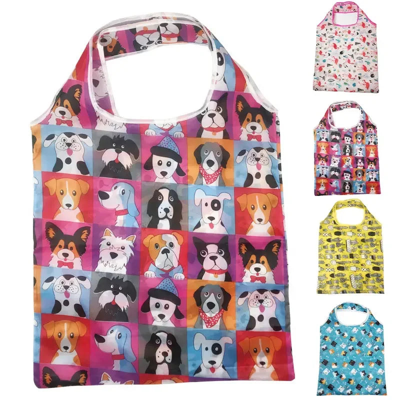 Foldable Reusable Nylon Shopping Bag Eco Friendly Tote - Smarsty