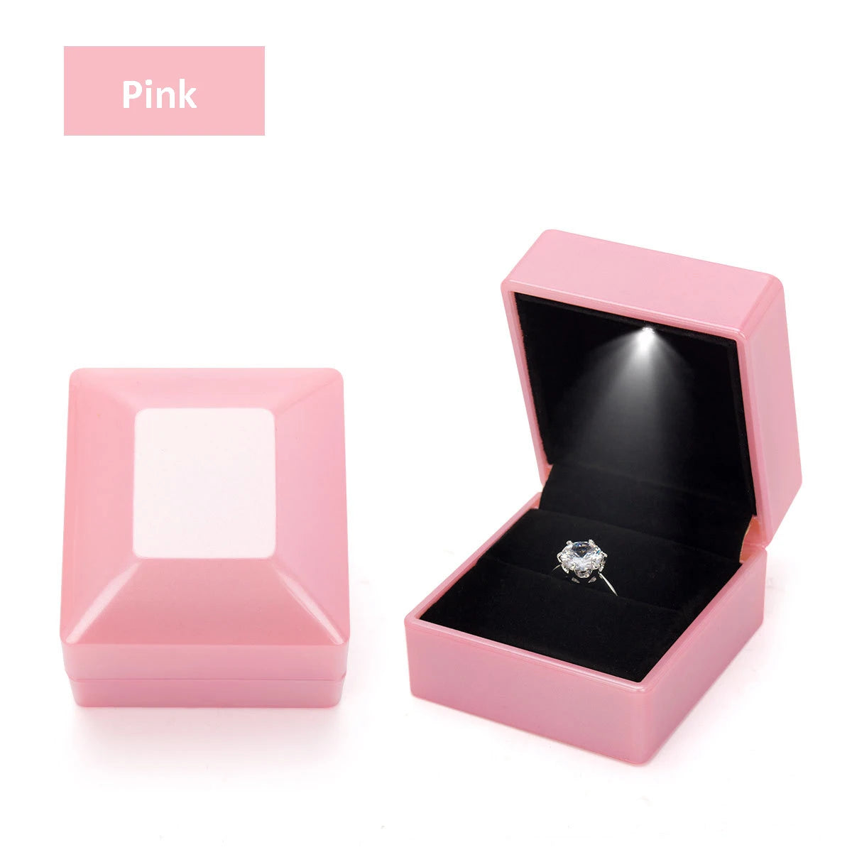 Luxury LED Jewelry Ring Box for Engagement and Wedding - Smarsty