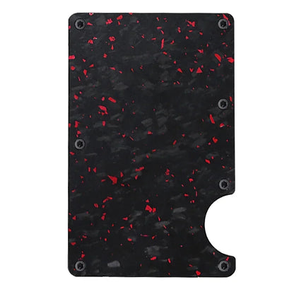 Carbon Fiber Metal Minimalist Slim Credit Card Holder Wallet Carteira for Men Cartera Tarjetero Hombre RFID Bank Cardholder Case