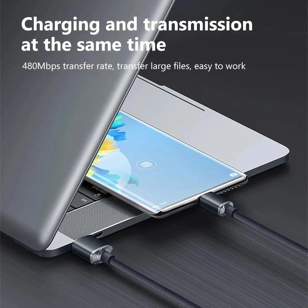 NNBILI NEW 120W USBA To Type C To USBC Cable For iPhone 15 16 17 series PD Fast Charging USB C Data Cord For Xiaomi OPPO Samsung - Smarsty