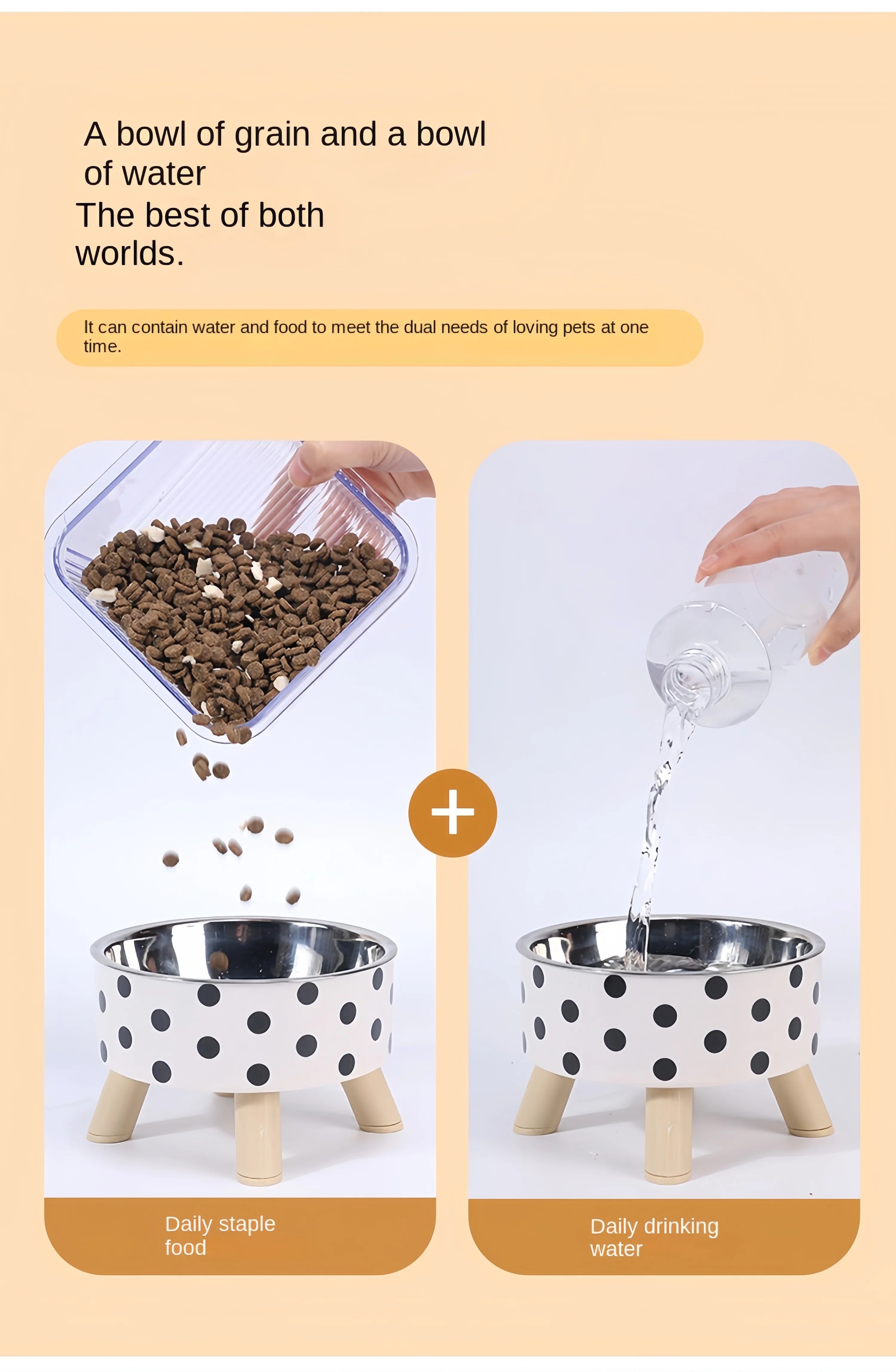Elevated Cat Feeder Bowl for Comfortable Feeding - Smarsty