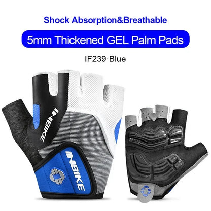 INBIKE Shockproof Gel Cycling Gloves Half Finger - Smarsty