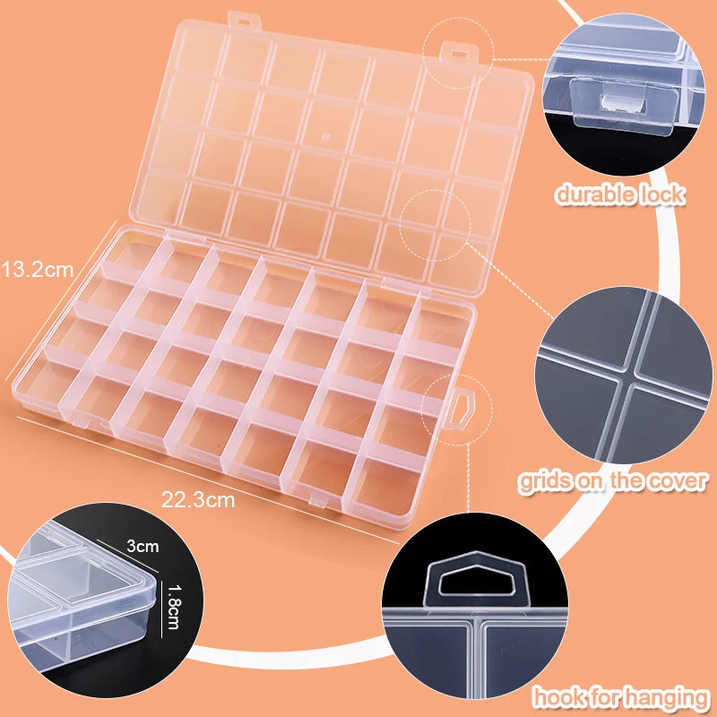 Clear Plastic Jewelry Organizer Box for Easy Storage - Smarsty