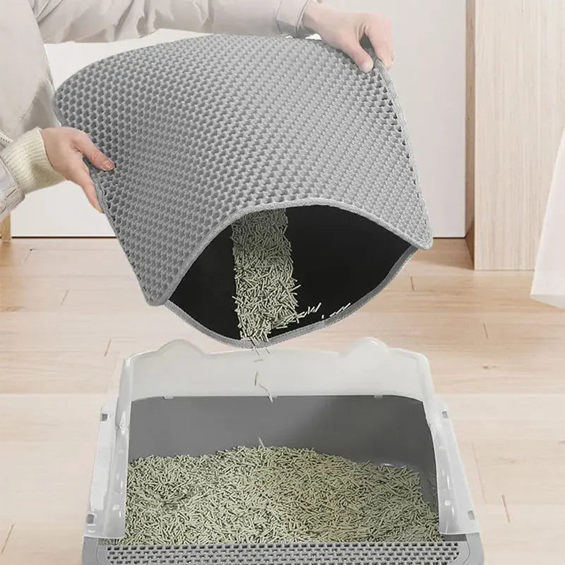 Non Slip Cat Litter Mat Waterproof Double Layer Design - Smarsty