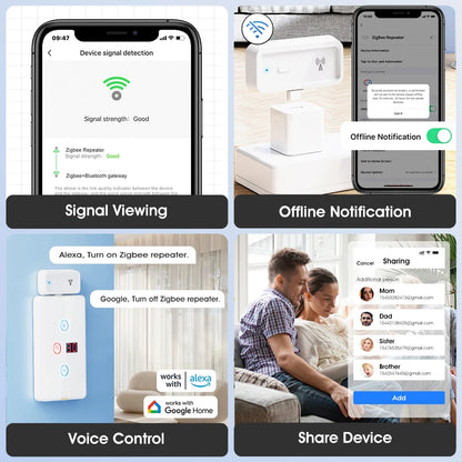 Smart Zigbee 3.0 Wireless Signal Repeater Amplifier - Smarsty