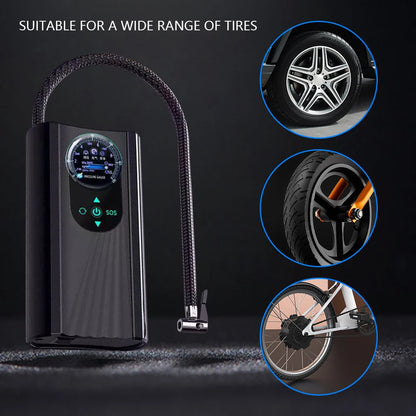 New Portable Wireless Inflation Pump Motorcycles Tire Inflation Kit Air Pump Mini Auto Inflator for Auto Car Motorcycle Bicycles