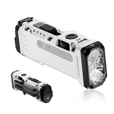WUBEN X4 EDC Flat Flashlight with RGB Light, 1500 Lumens Mini Flashlight with Tactical Switch and Magnetic, IP68 Portable Pocket - Smarsty