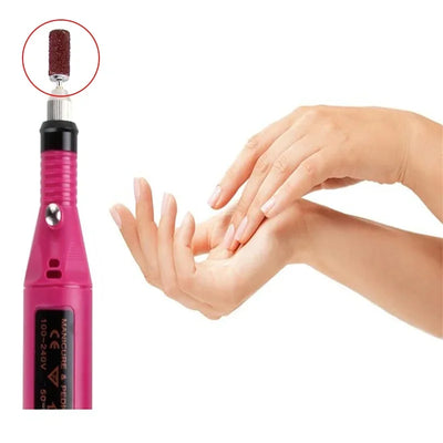 100/50pc Sanding Cap Bands For Electric Manicure Machine 180/120/80 Grit Nail Drill Grinding Bit Files Pedicure Tool - Smarsty