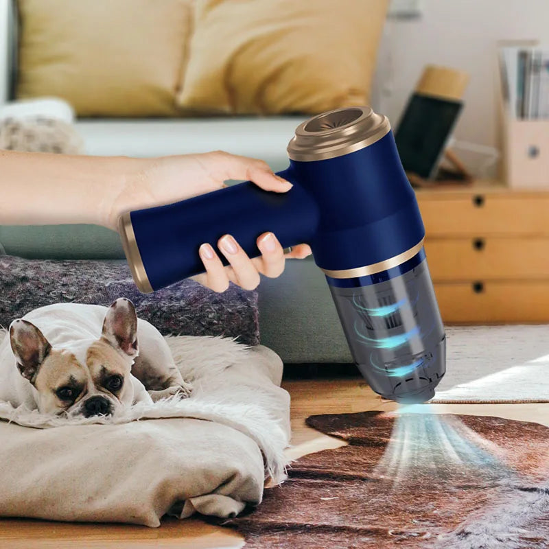 new Car vacuum cleaner household appliances portable battery long life powerful vacuum cleaner suitable for cleaning car debris - Smarsty