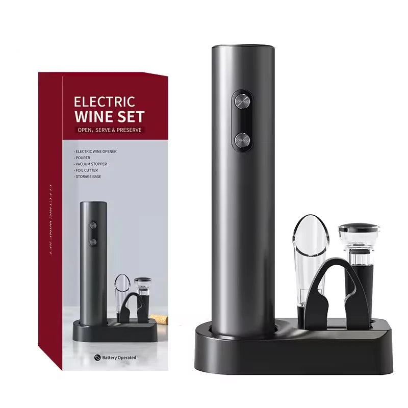 Automatic Electric Wine Bottle Opener for Effortless Cork Removal - Smarsty