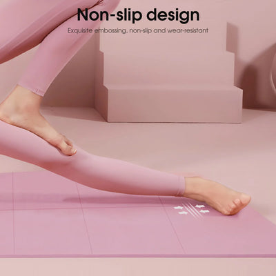 Yoga Mat Pilates Fitness Mat 3/4/6mm Thicknes Non Slip Yoga Cushion Travel Fitness Exercise Pad for Women Home Gym Floor Workout - Smarsty