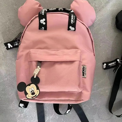 Mickey Mouse Canvas Backpack Large Capacity School Bag - Smarsty