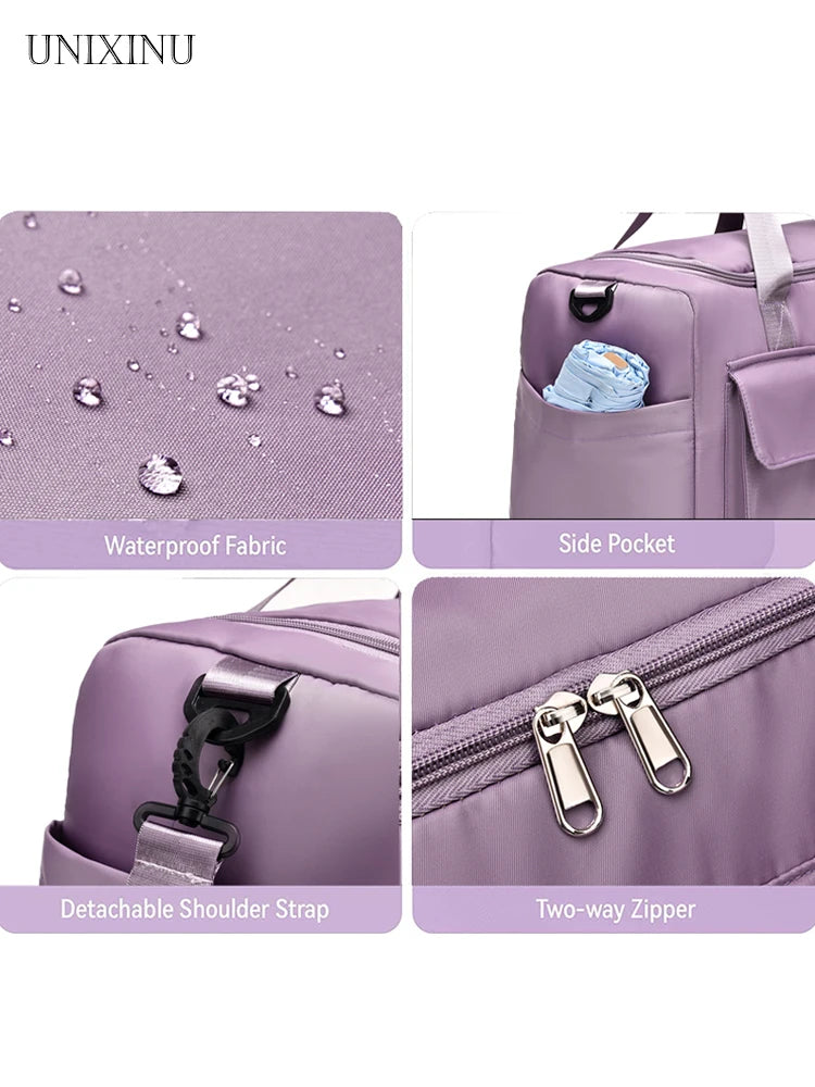 Unixinu Carry On Weekender Duffle Bag With Shoe Compartment - Smarsty