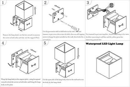 IP65 Outdoor LED Wall Lamp for Garden and Porch - Smarsty