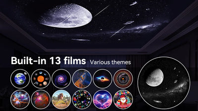 Newest Meteor 13 in 1 Ultra Clear Galaxy Projector Ultra Clear Night Light Lamp Rotary Space Ball Planetarium Projector Lights - Smarsty
