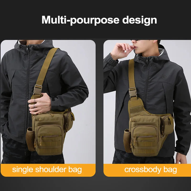 Camping Climbing Bag Chest Pouch For Men Cycling Hiking Travel Outdoor Sport Tactical Crossbody Molle Fishing Waist Fanny Pack