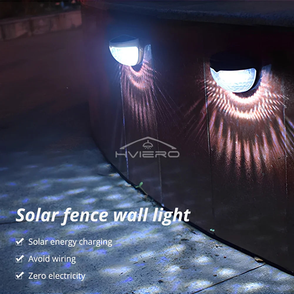 LED Solar Waterproof Fence Lamp for Garden Pathway - Smarsty