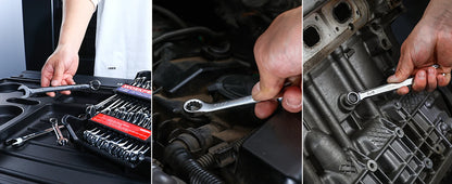 WORKPRO 32-Piece SAE & Metric Combination Wrenches Set, 20-Piece Standard wrenches and 12-Piece Stubby Wrenches with Organizer