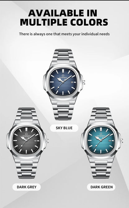 Luxury Waterproof Men’s Quartz Wristwatch with Luminous Dial - Smarsty