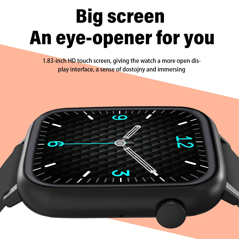 Bluetooth Smart Watch with Sleep Monitoring and IP68 Waterproof - Smarsty