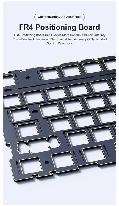 Tri Mode Gaming Keyboard With Hot Swap 104 Keys Gasket - Smarsty
