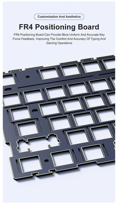 Tri Mode Gaming Keyboard With Hot Swap 104 Keys Gasket