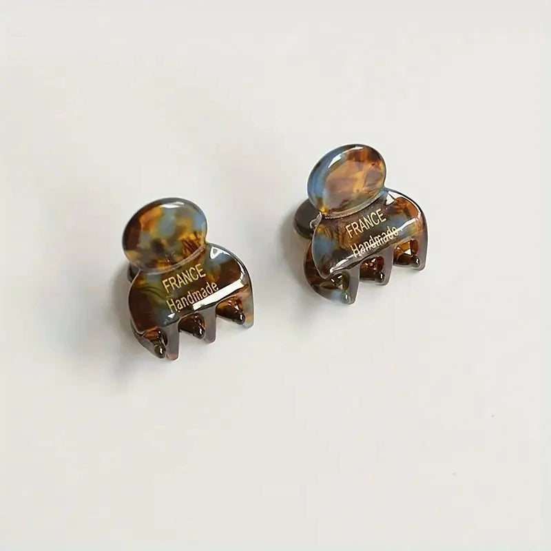 Mini Acetate Hair Claws Set Secure Cute Elegant Clips - Smarsty