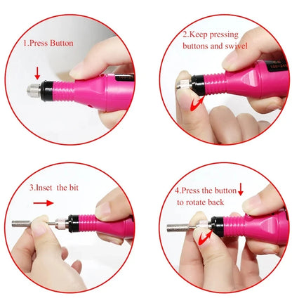 Gel Nail Polish Kit With UV Lamp And Drill - Smarsty