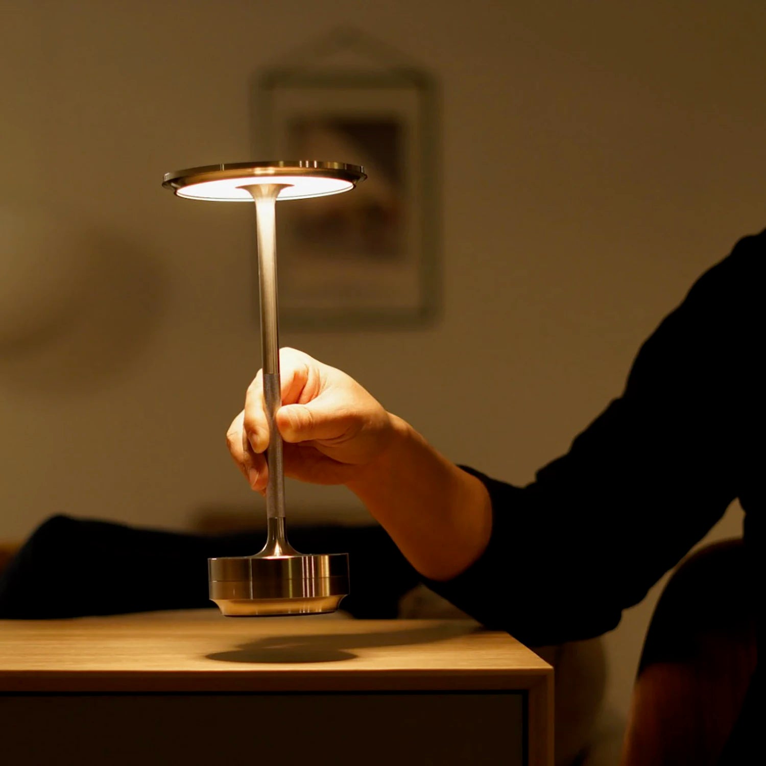 Wireless LED Touch Sensor Table Lamp for Bedroom Decor - Smarsty
