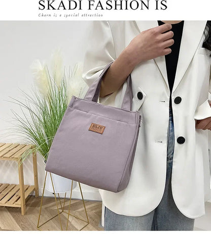 Large Capacity Insulated Lunch Bag With Sturdy Top Handle - Smarsty