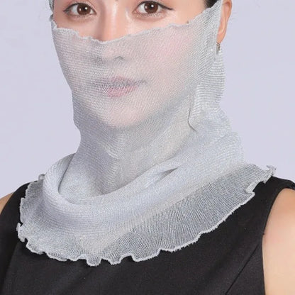 Women Chiffon Sunscreen Scarf Lightweight UV Protection - Smarsty