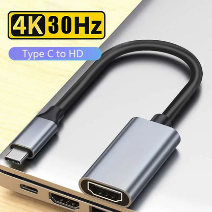 Type C to HDMI Cable for 4K Video Streaming - Smarsty