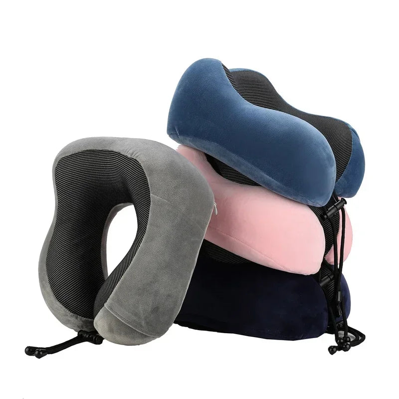U Shaped Memory Foam Neck Pillow for Travel Comfort - Smarsty