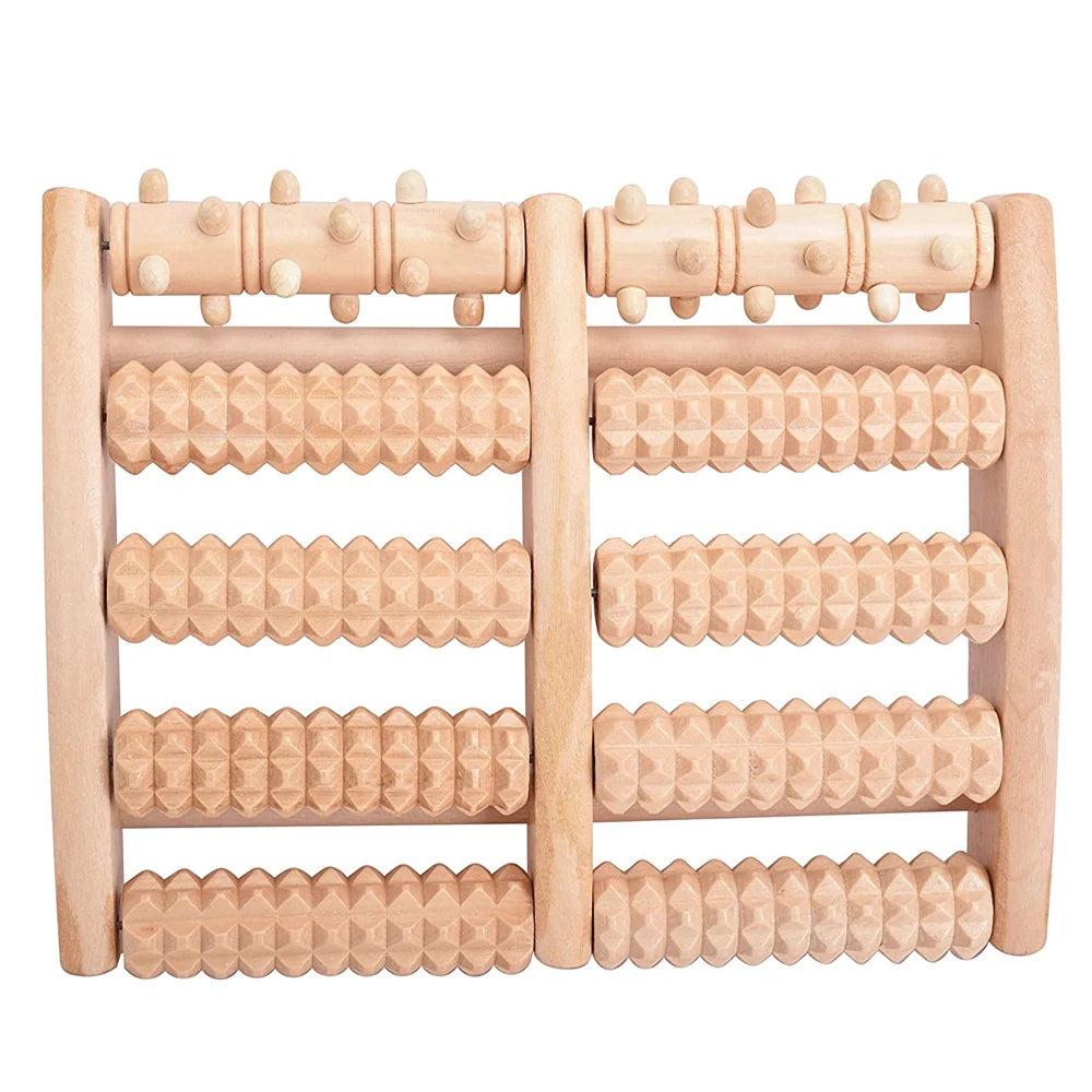 Wooden Foot Roller for Plantar Fasciitis Relief - Smarsty
