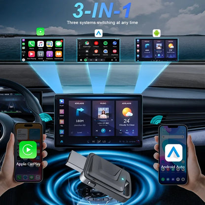 Wireless CarPlay Android Auto Adapter For OEM Car Stereo - Smarsty