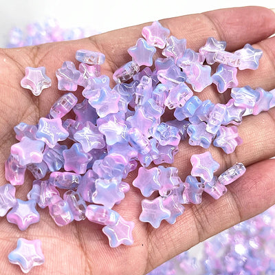 8mm Star Matte Glass Beads for Jewelry Making - Smarsty